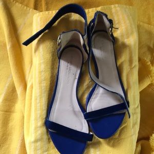 Cobalt blue flat sandals